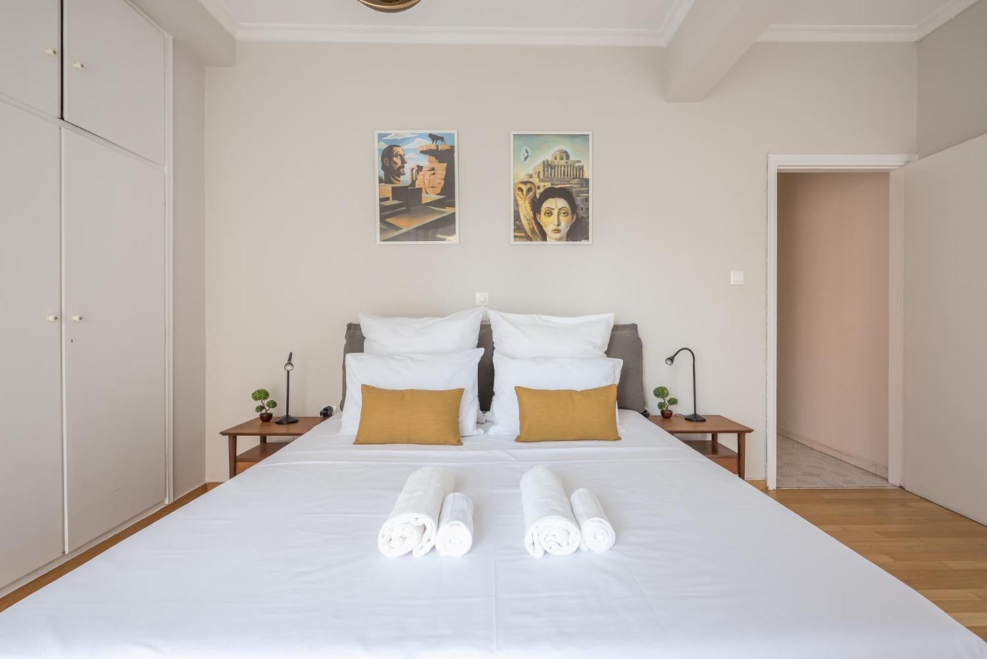 Spacious 2Bds Apt With Acropolis View In Center Athena Bagian luar foto