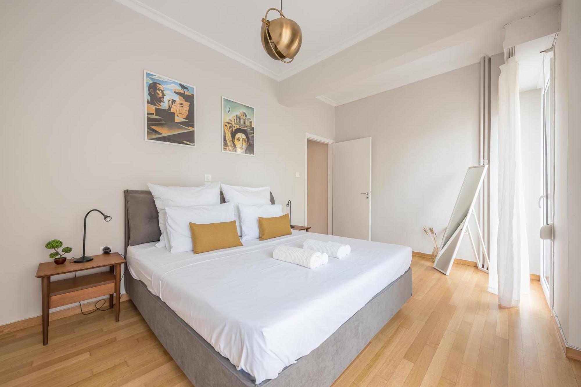 Spacious 2Bds Apt With Acropolis View In Center Athena Bagian luar foto