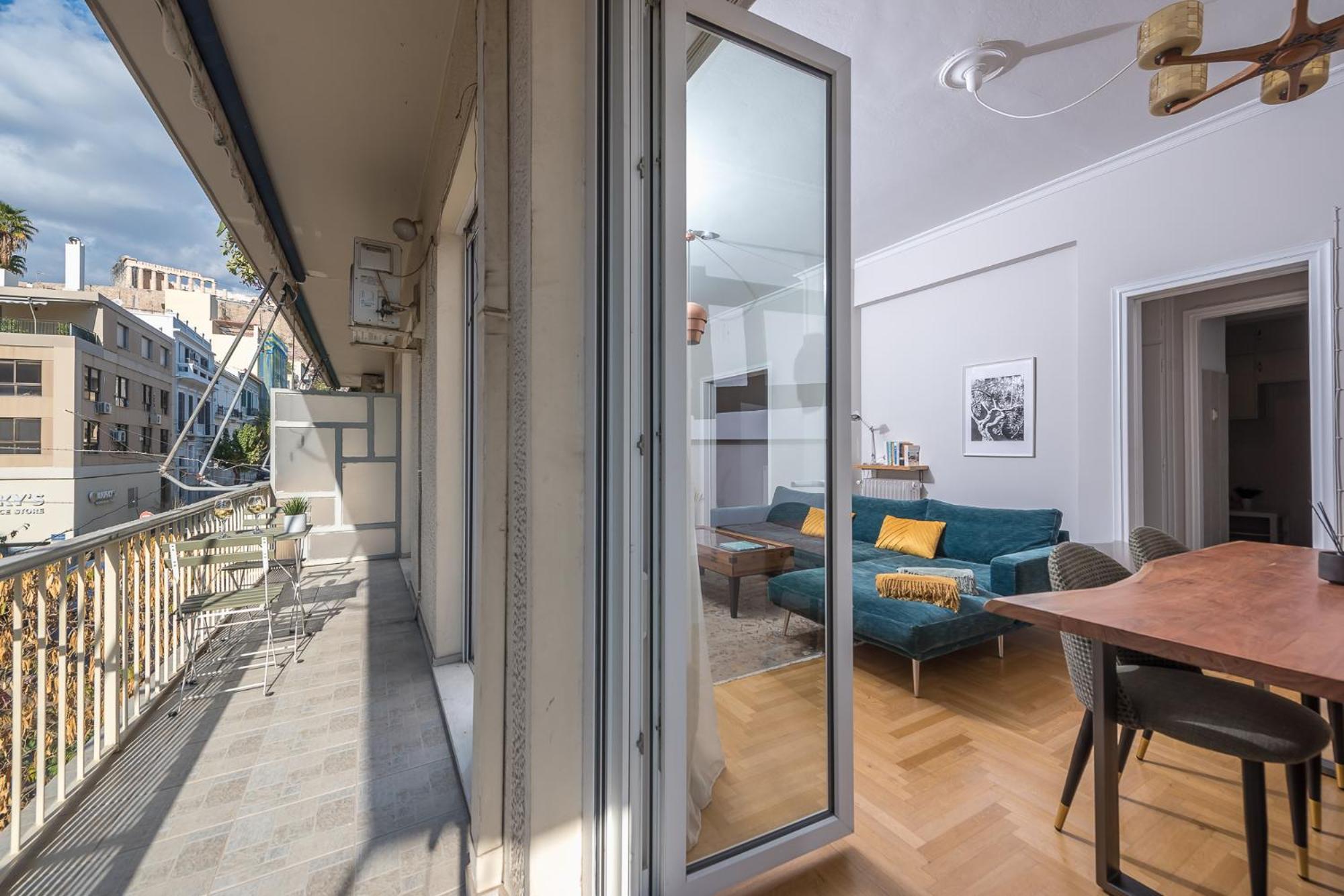 Spacious 2Bds Apt With Acropolis View In Center Athena Bagian luar foto