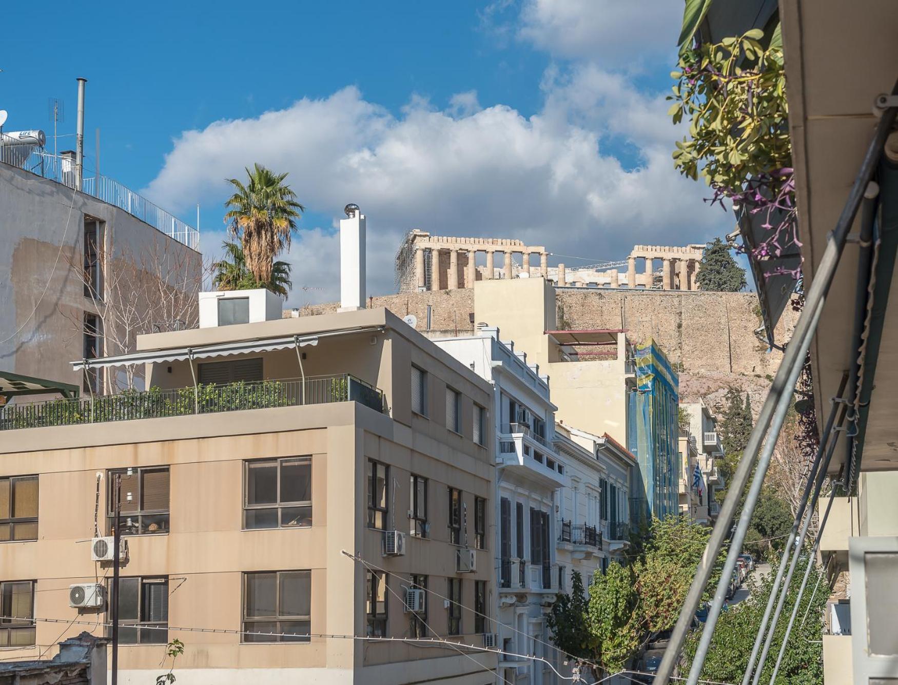 Spacious 2Bds Apt With Acropolis View In Center Athena Bagian luar foto