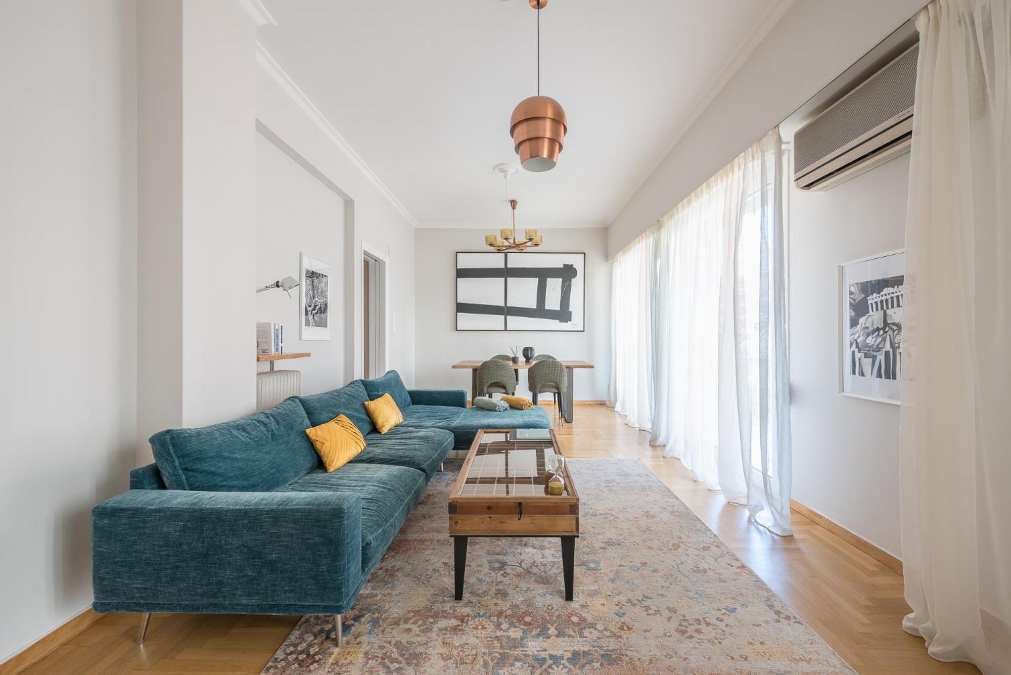 Spacious 2Bds Apt With Acropolis View In Center Athena Bagian luar foto